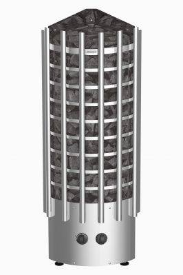 Poêle électrique pour sauna avec installation au sol facile et rapide à petit prix modèle Harvia Glow Corner à Gap 05000