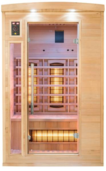 Sauna infrarouge modèle Apollon émetteurs QUARTZ avec éclairage LED et purificateur d'air à Lauris 84360