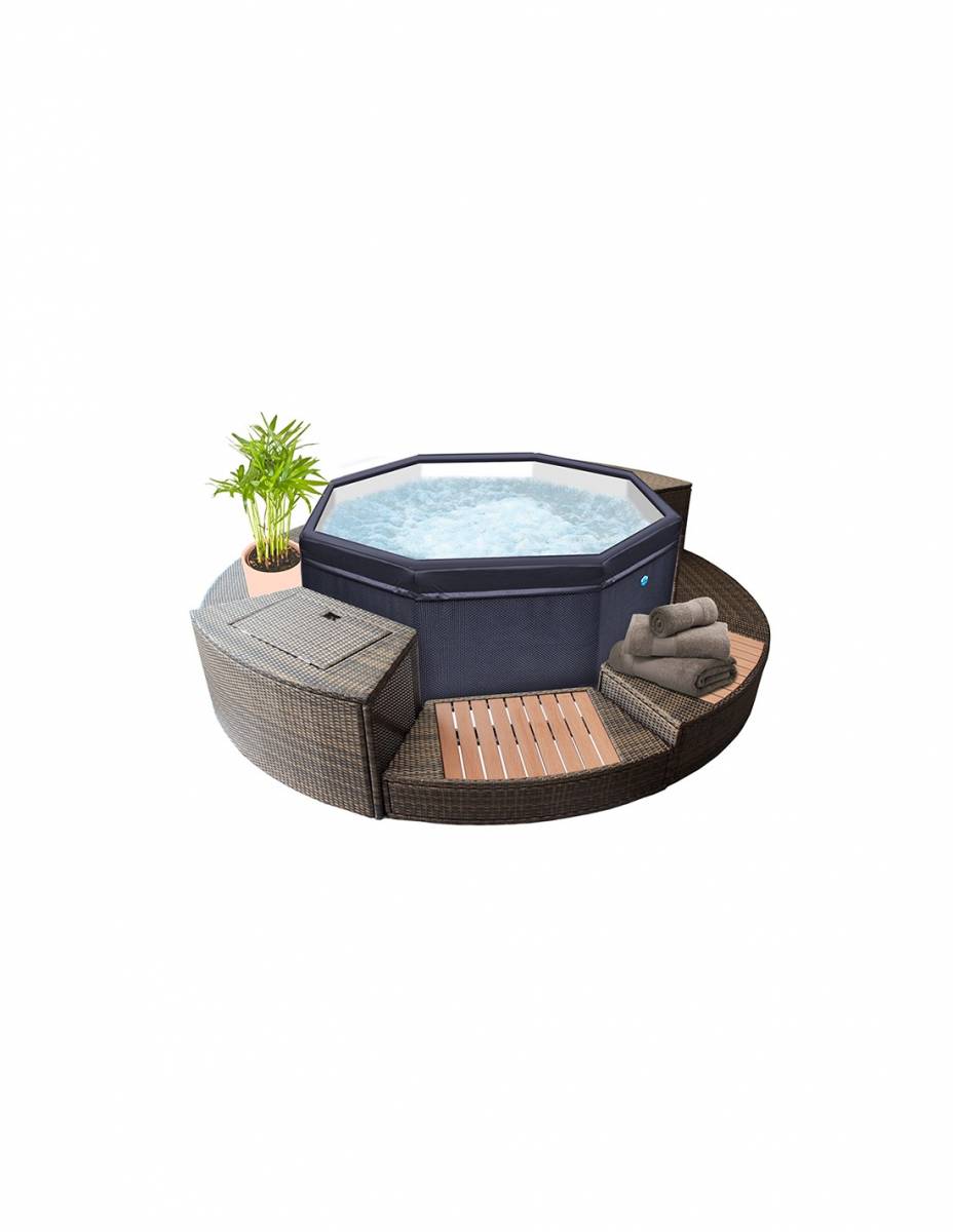 mettre un spa chez soi avec cocktail piscine de Pertuis