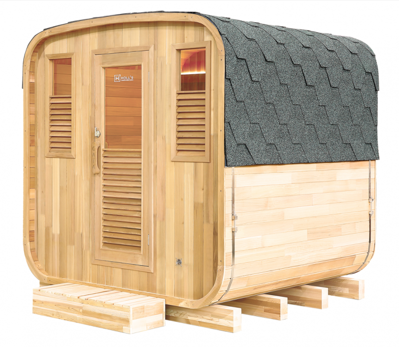 Sauna extérieur tout confort pour un havre de paix dans votre jardin à Cadenet