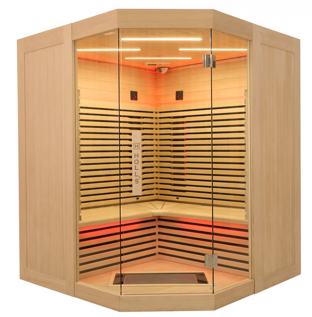Sauna infrarouge Canopée 3C pour trois à quatre personnes assises avec deux angles à Dignes les bains 04 