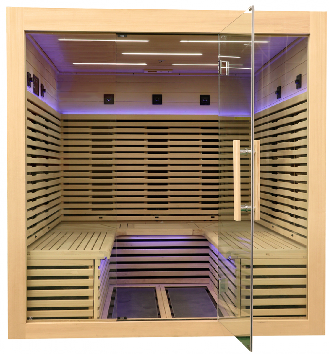 Sauna infrarouge Canopée 6 places assises avec technologie Dual Healthy à Dignes les bains 04