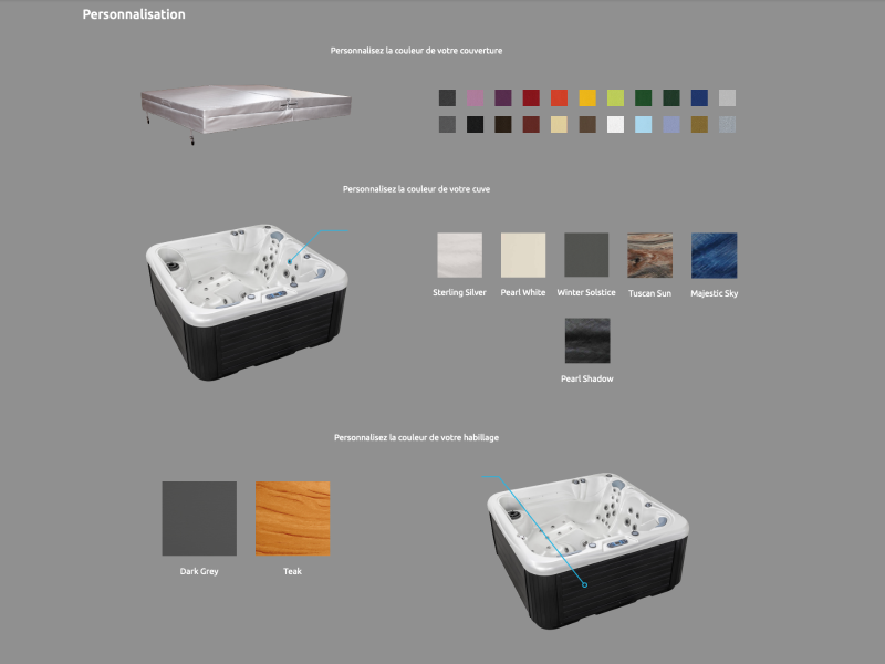 Spa avec personnalisation complète de la couverture à l'habillage extérieur à Gap