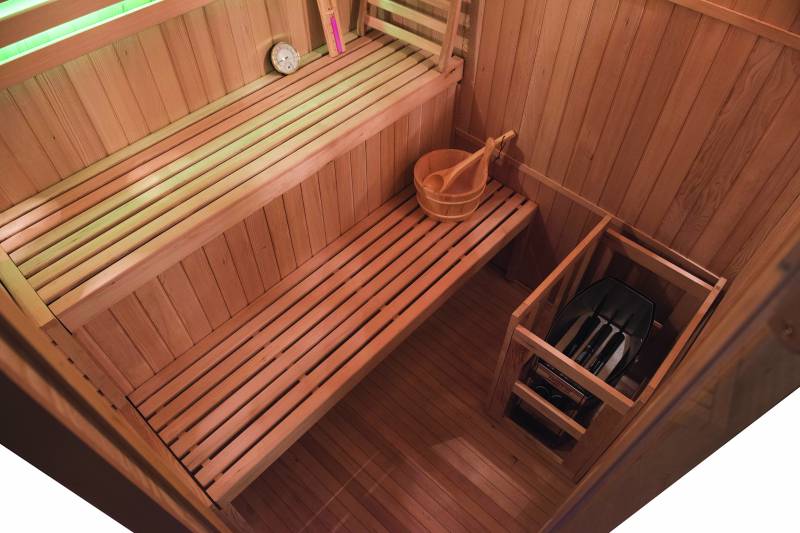 Sauna avec double banc en épicéa du canada à Pertuis 84