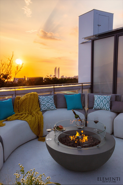 Profitez de votre extérieur en apportant un côté chaleureux avec le brasero Lunar Bowl à Mallemort 13