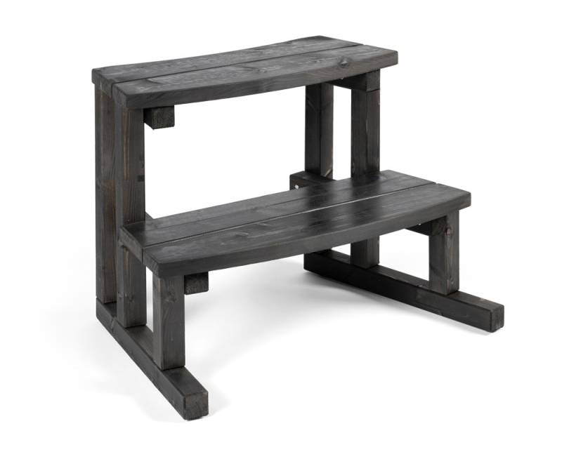 Petite marche noire charbon pour bain nordique