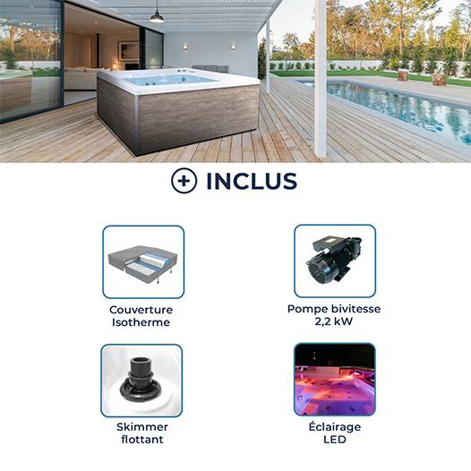 Accessoires inclus avec votre spa plug and play SQUARE
